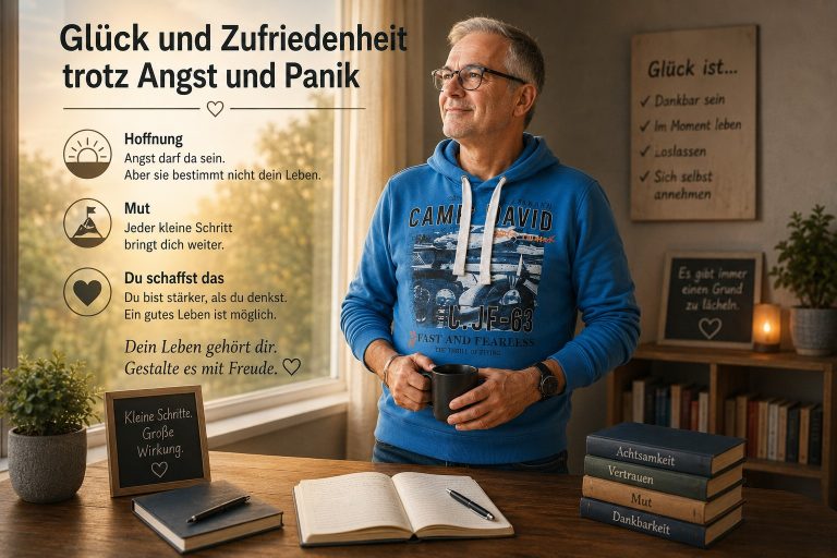 Glück und Zufriedenheit trotz Angst und Panik
