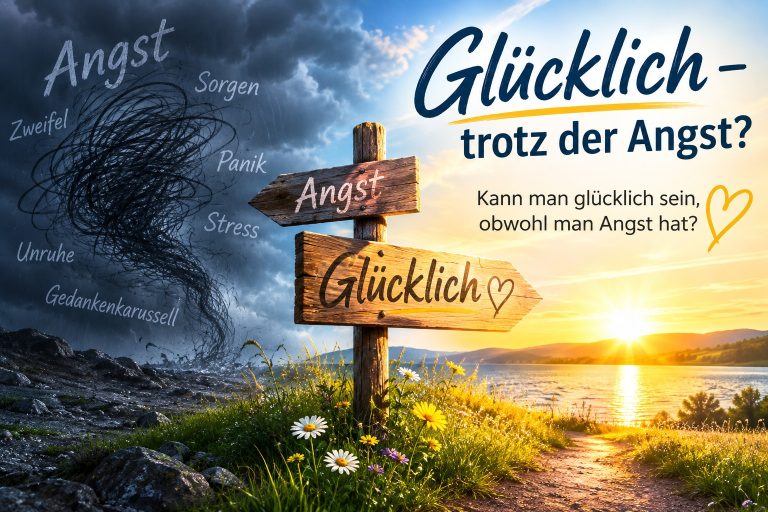 trotz angst glücklich